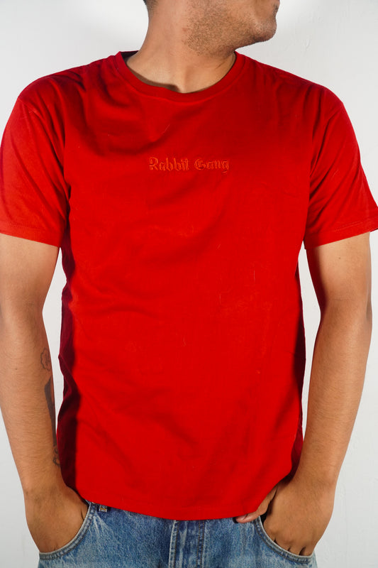 RED BASIC TEE "Rabbit Gang"